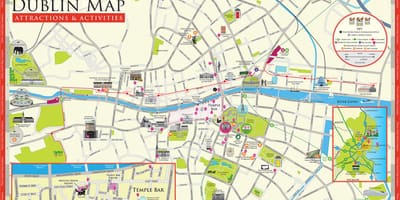 Mapa Dablin turističke atrakcije